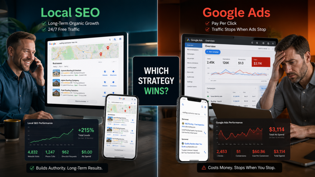 local SEO vs Google Ads Columbus Ohio